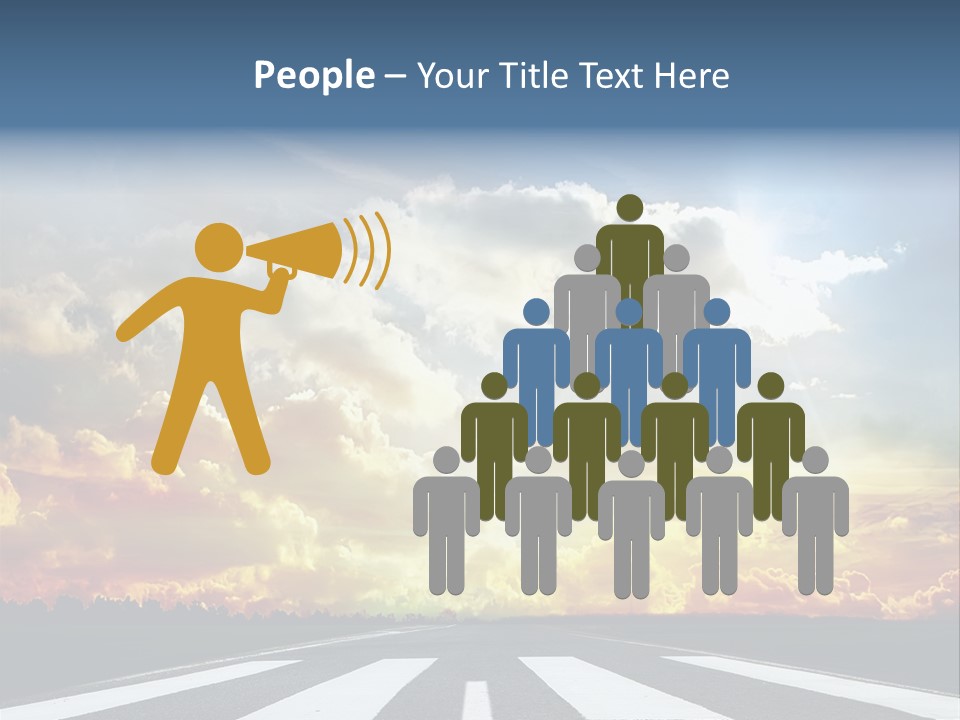 Pattern Rough Pedestrian PowerPoint Template