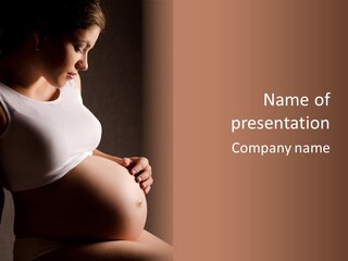 Beautiful Anticipation Belly PowerPoint Template