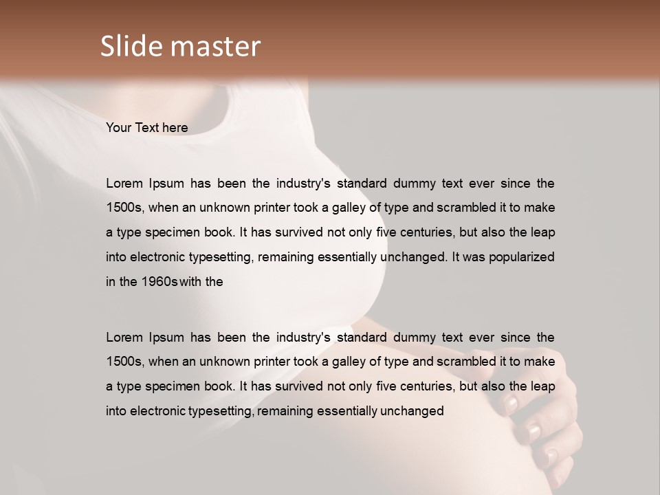 Beautiful Anticipation Belly PowerPoint Template