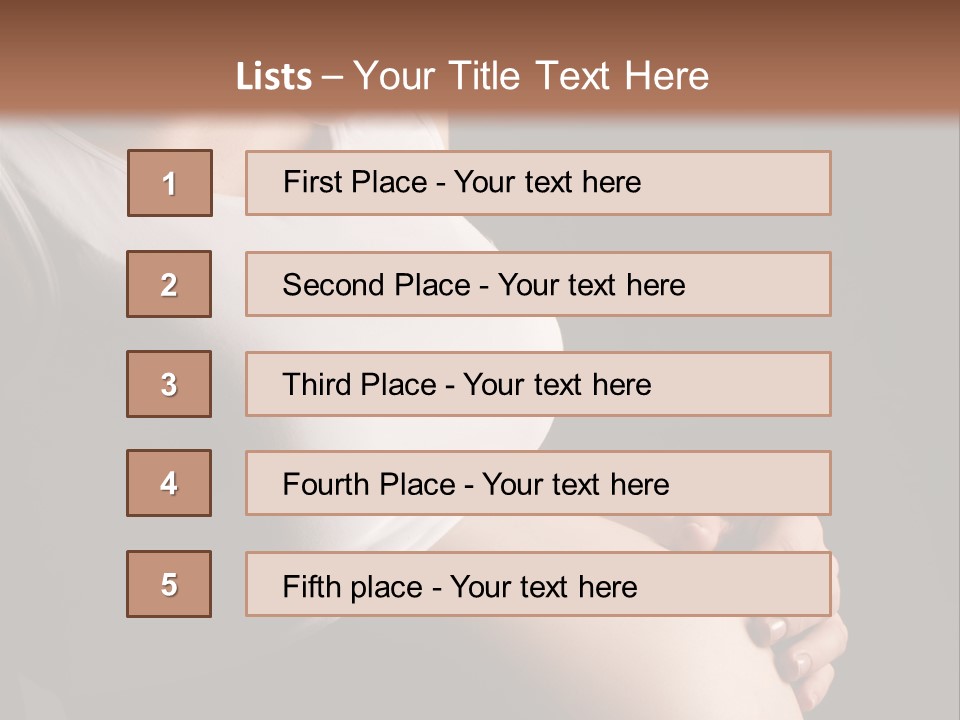 Beautiful Anticipation Belly PowerPoint Template