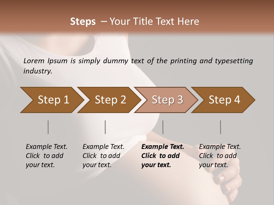 Beautiful Anticipation Belly PowerPoint Template