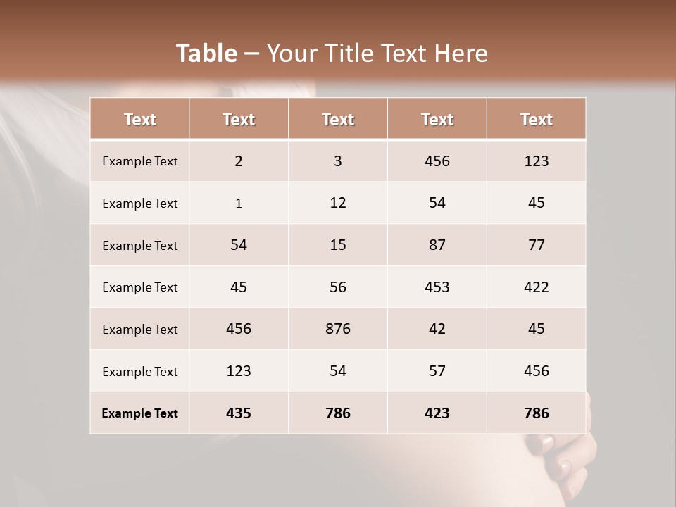 Beautiful Anticipation Belly PowerPoint Template