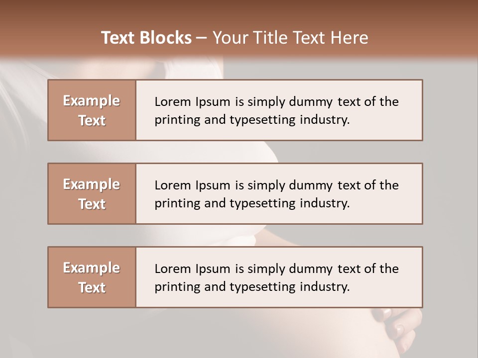 Beautiful Anticipation Belly PowerPoint Template