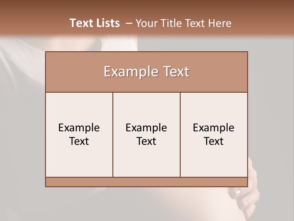 Beautiful Anticipation Belly PowerPoint Template