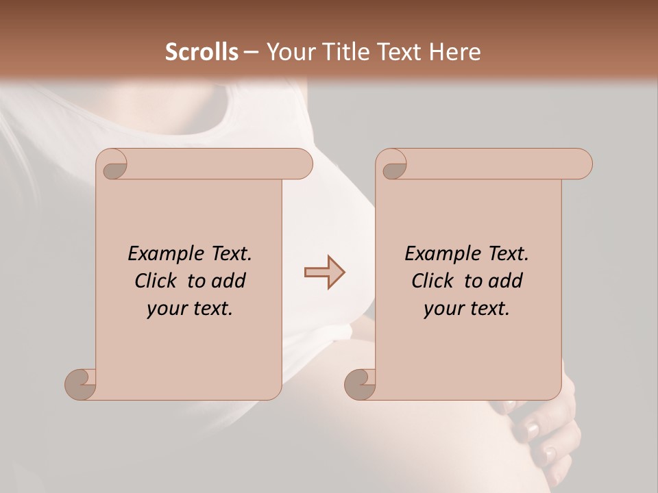 Beautiful Anticipation Belly PowerPoint Template