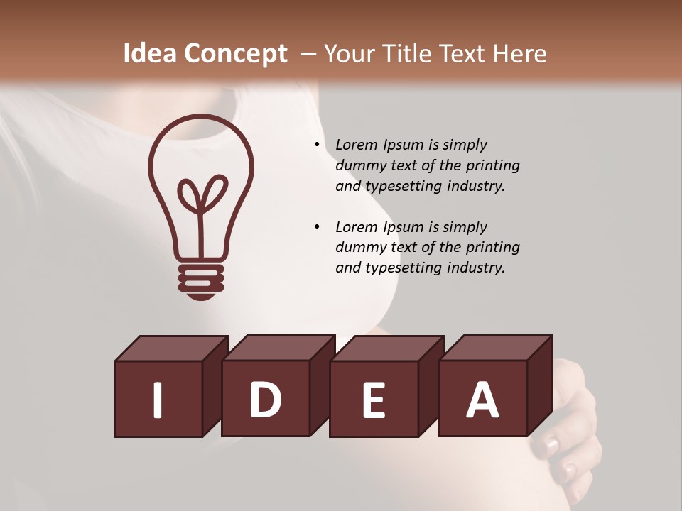 Beautiful Anticipation Belly PowerPoint Template