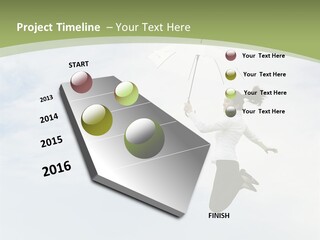 Achievement Jumping Concepts PowerPoint Template