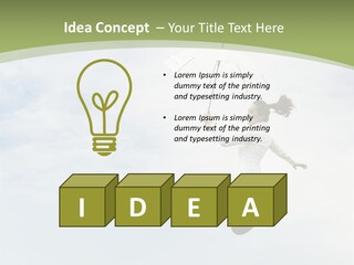 Achievement Jumping Concepts PowerPoint Template