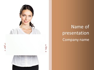 Slogan Placard Message PowerPoint Template