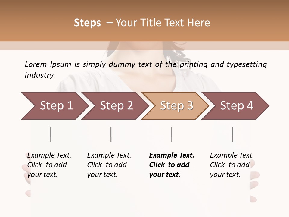 Slogan Placard Message PowerPoint Template