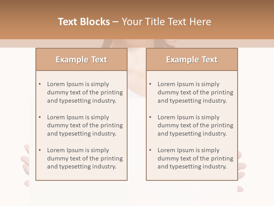 Slogan Placard Message PowerPoint Template
