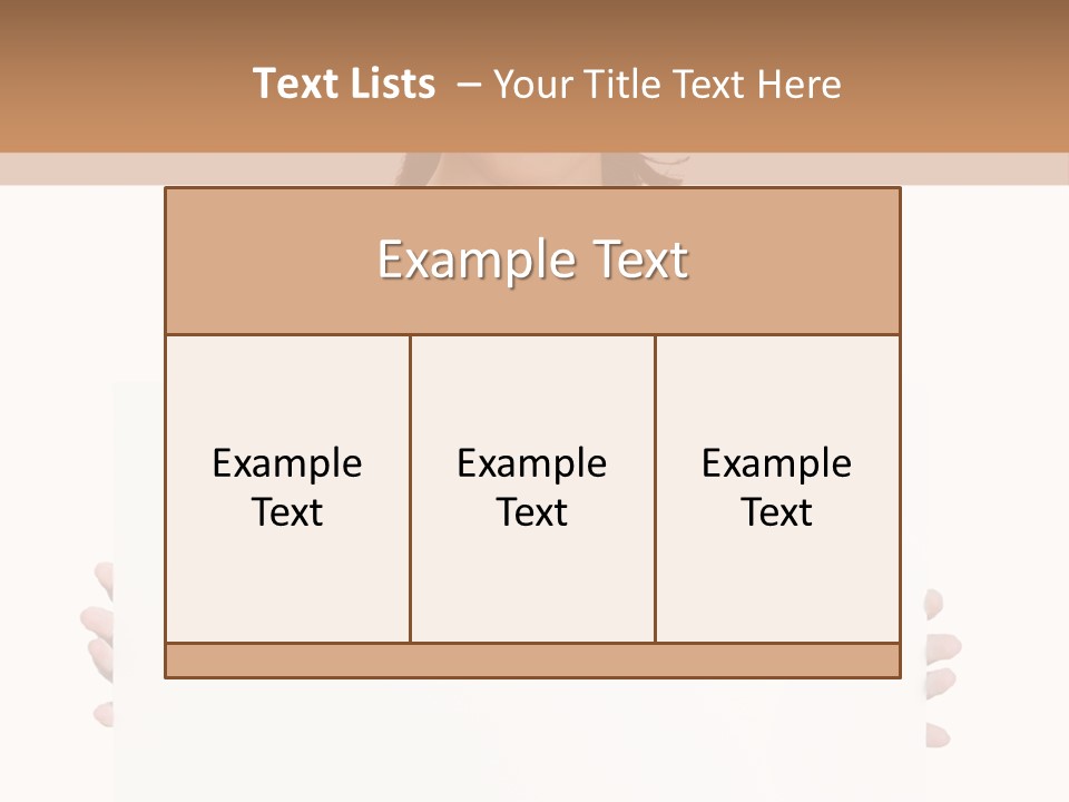 Slogan Placard Message PowerPoint Template