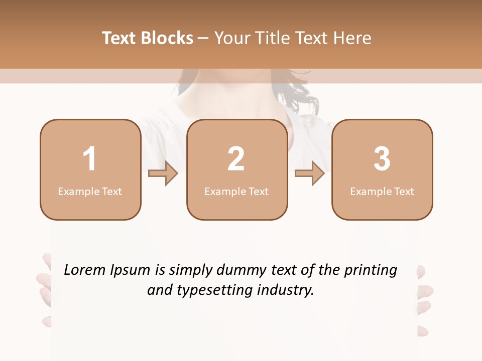 Slogan Placard Message PowerPoint Template