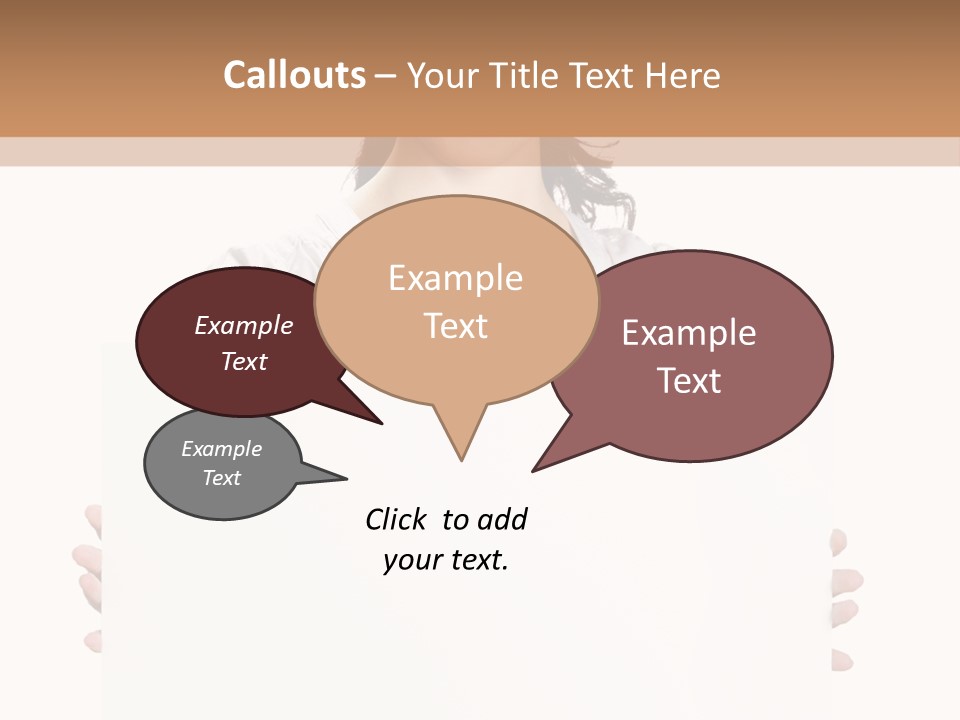 Slogan Placard Message PowerPoint Template