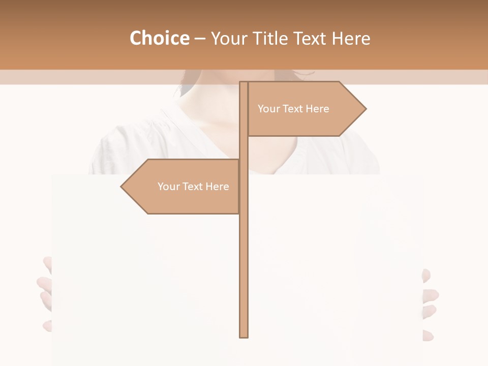 Slogan Placard Message PowerPoint Template