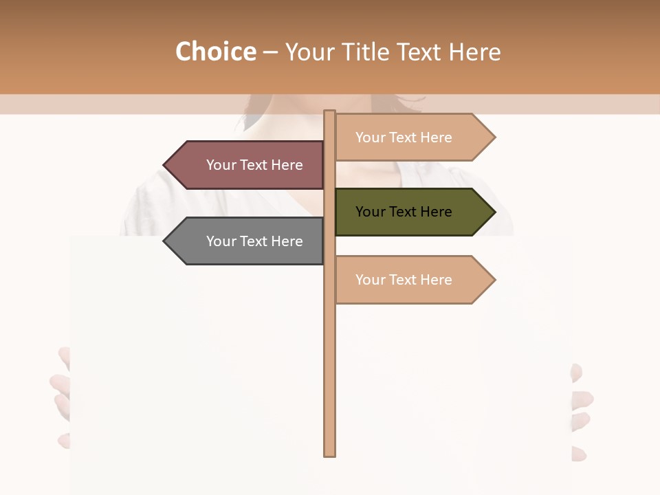 Slogan Placard Message PowerPoint Template