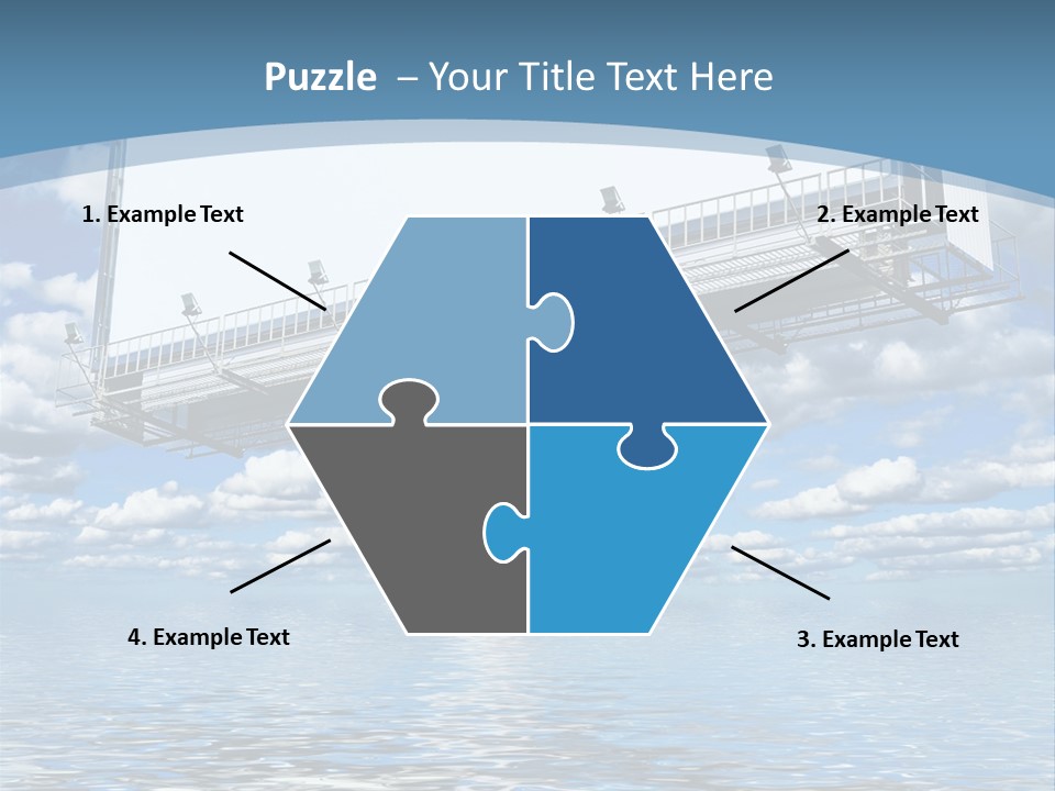 Business Sunlight Paper PowerPoint Template