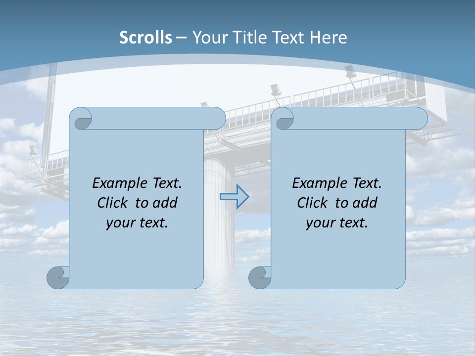 Business Sunlight Paper PowerPoint Template