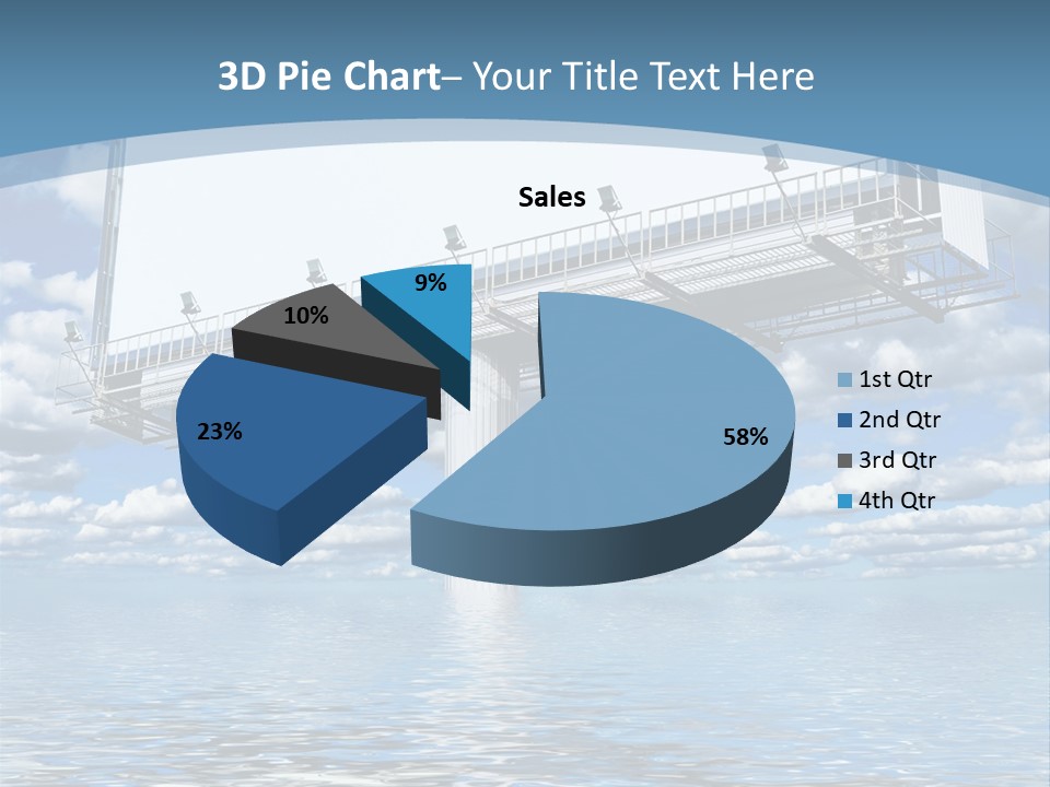Business Sunlight Paper PowerPoint Template