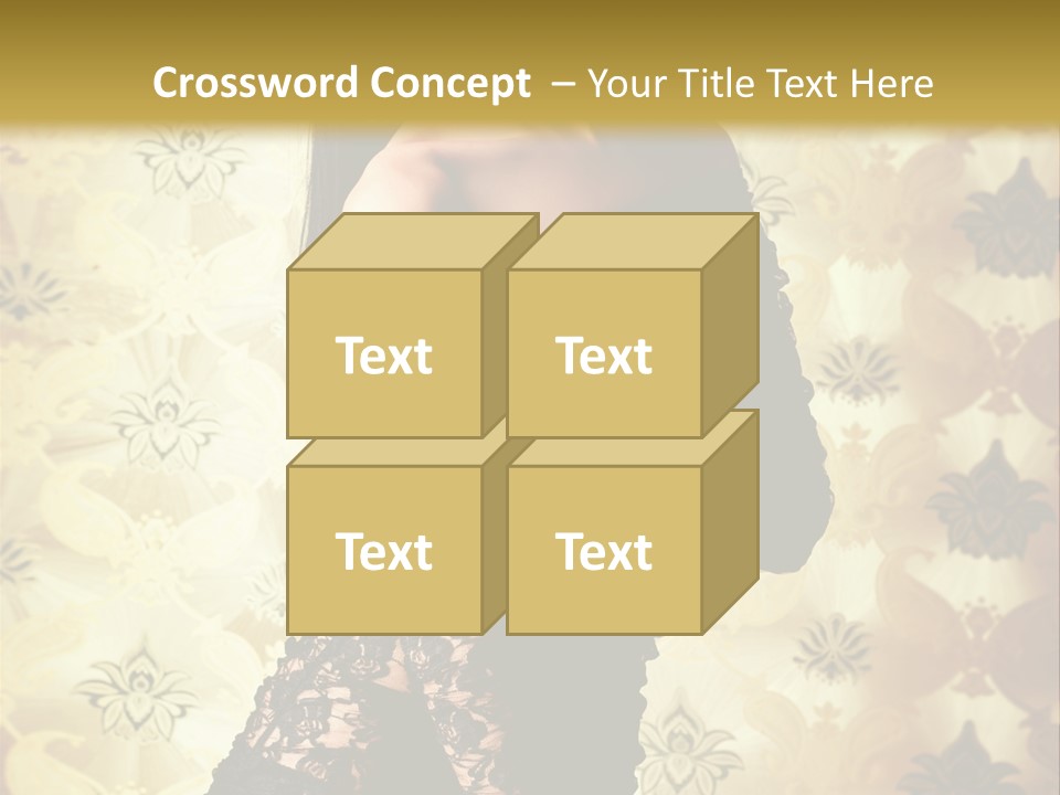 Underwear Glamour Mystery PowerPoint Template