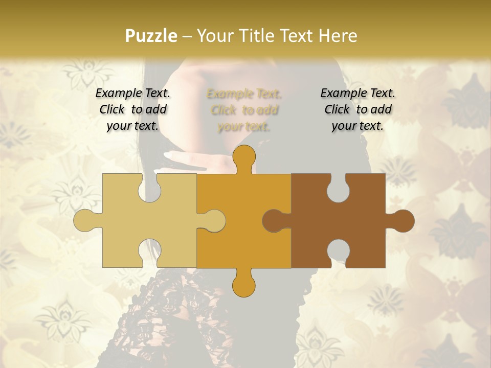 Underwear Glamour Mystery PowerPoint Template