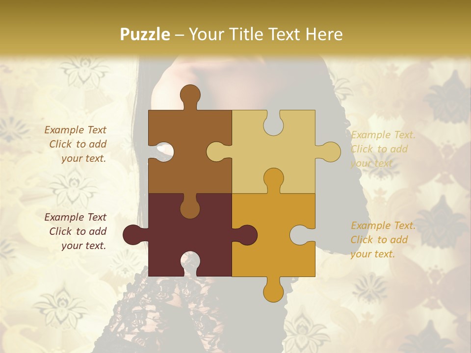 Underwear Glamour Mystery PowerPoint Template