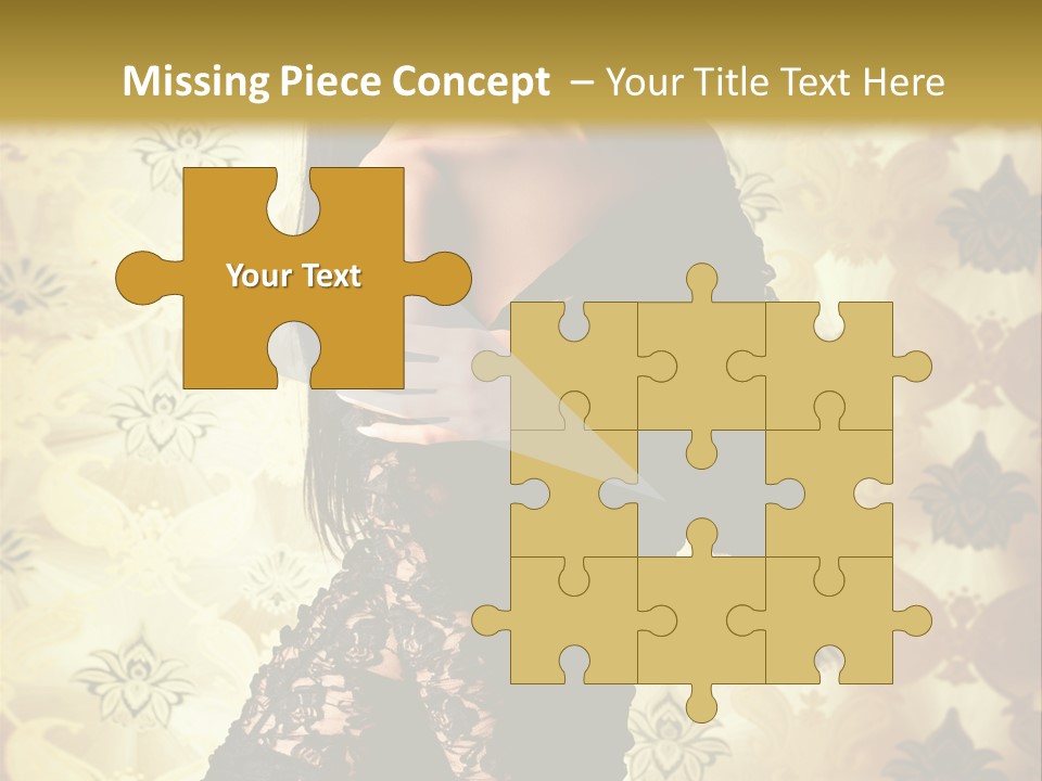 Underwear Glamour Mystery PowerPoint Template