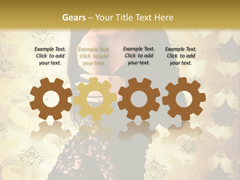 Underwear Glamour Mystery PowerPoint Template