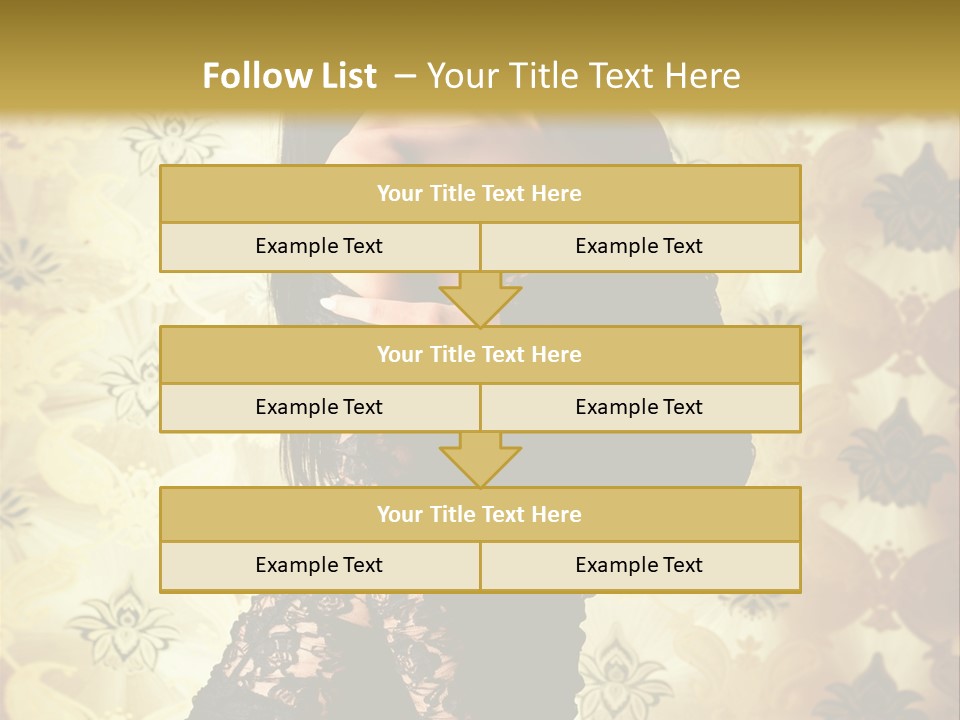 Underwear Glamour Mystery PowerPoint Template