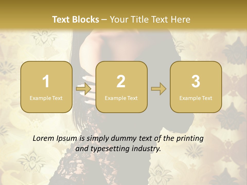 Underwear Glamour Mystery PowerPoint Template