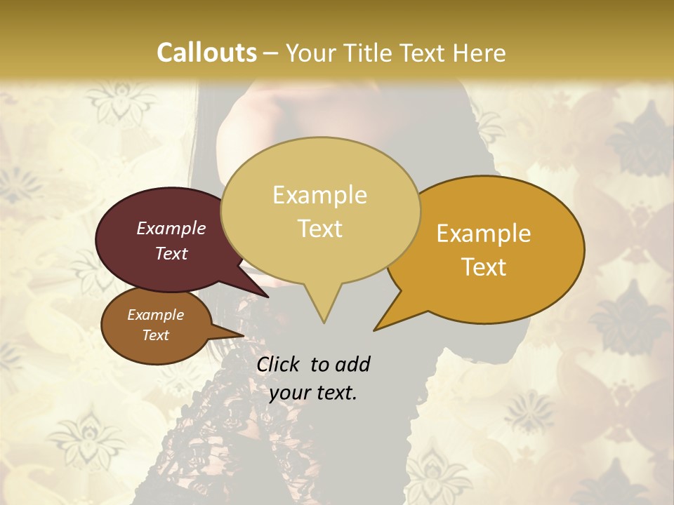 Underwear Glamour Mystery PowerPoint Template