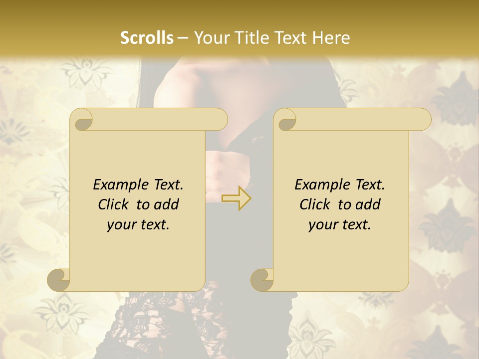 Underwear Glamour Mystery PowerPoint Template