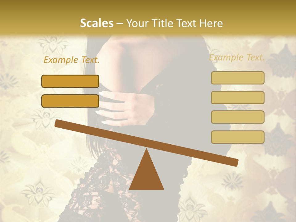 Underwear Glamour Mystery PowerPoint Template