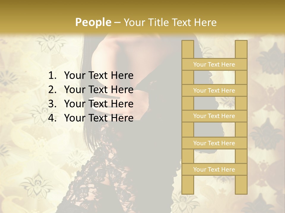 Underwear Glamour Mystery PowerPoint Template