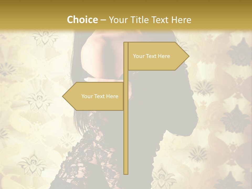 Underwear Glamour Mystery PowerPoint Template