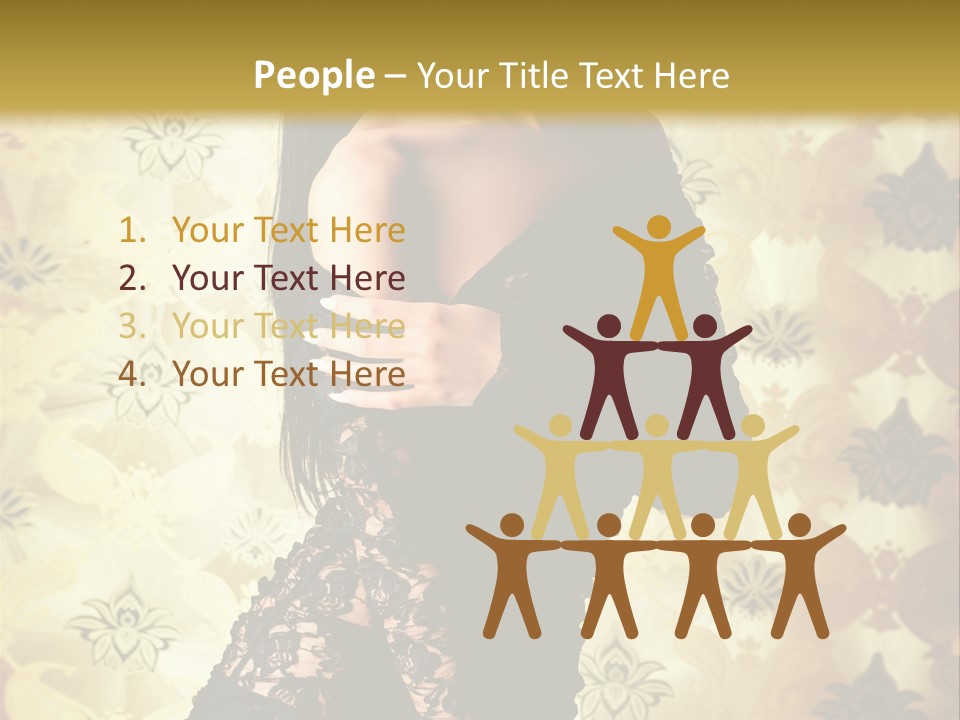 Underwear Glamour Mystery PowerPoint Template