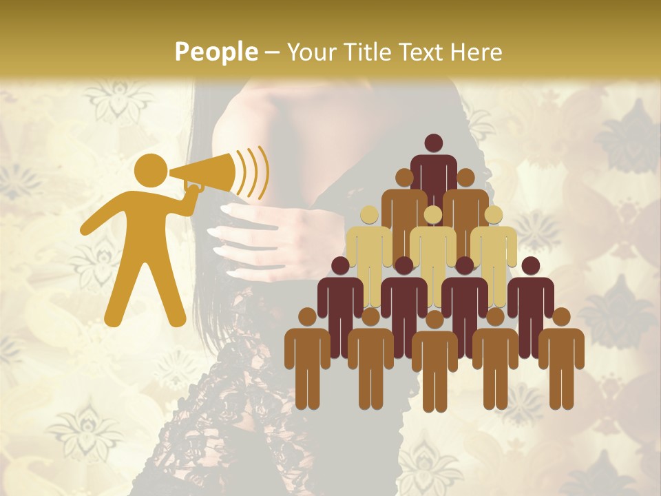 Underwear Glamour Mystery PowerPoint Template