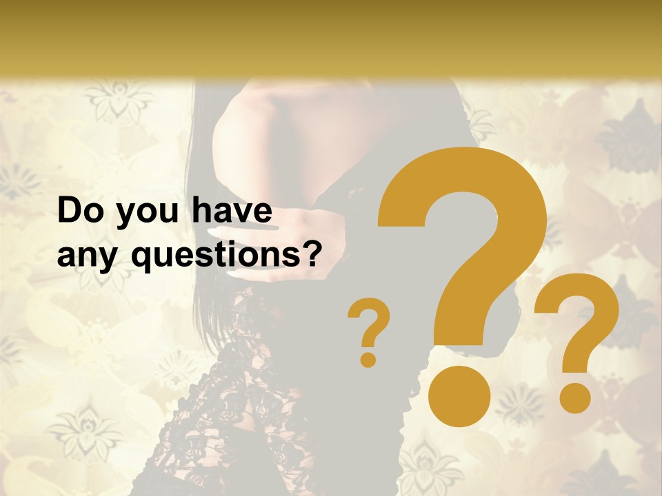 Underwear Glamour Mystery PowerPoint Template