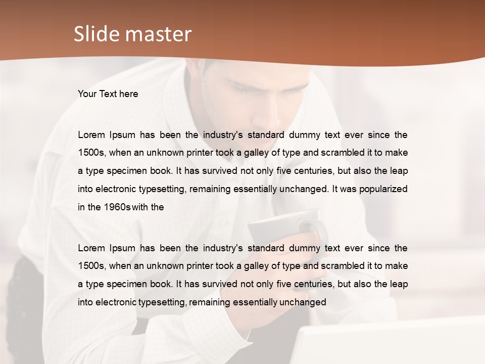 Tea Organizer Worker PowerPoint Template