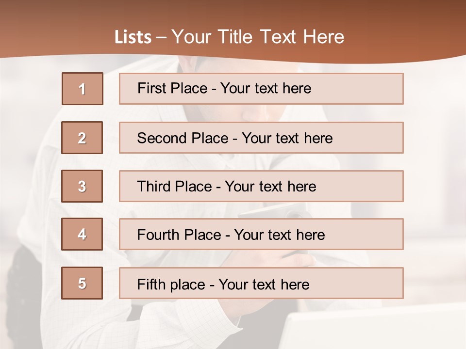 Tea Organizer Worker PowerPoint Template