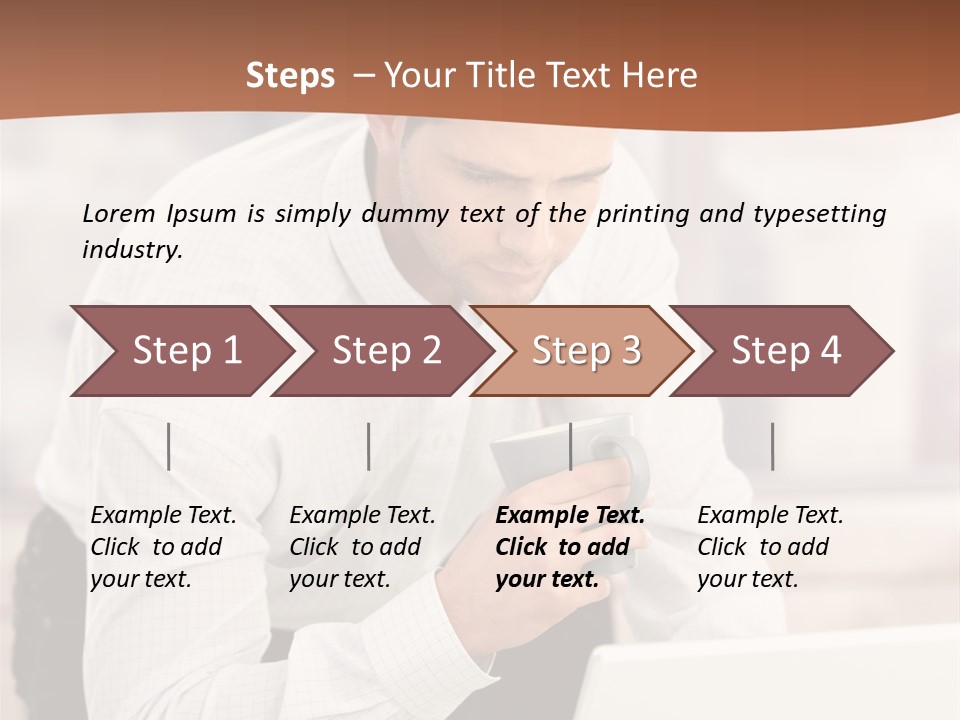 Tea Organizer Worker PowerPoint Template