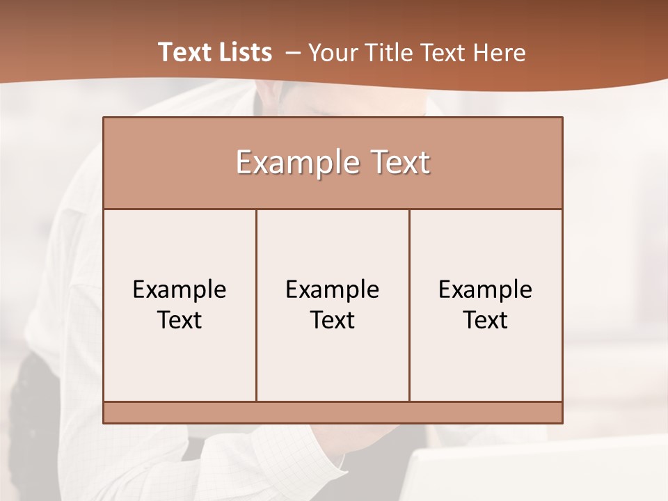 Tea Organizer Worker PowerPoint Template