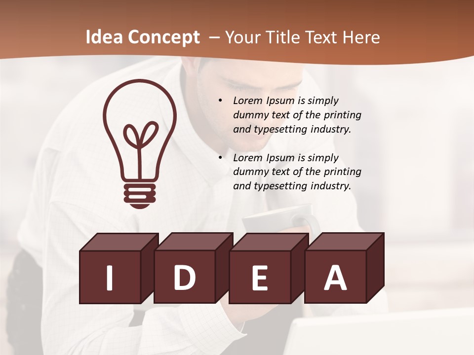 Tea Organizer Worker PowerPoint Template