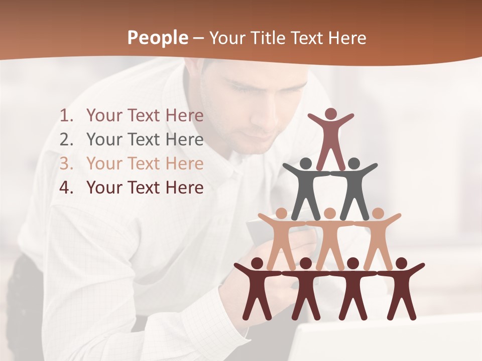 Tea Organizer Worker PowerPoint Template