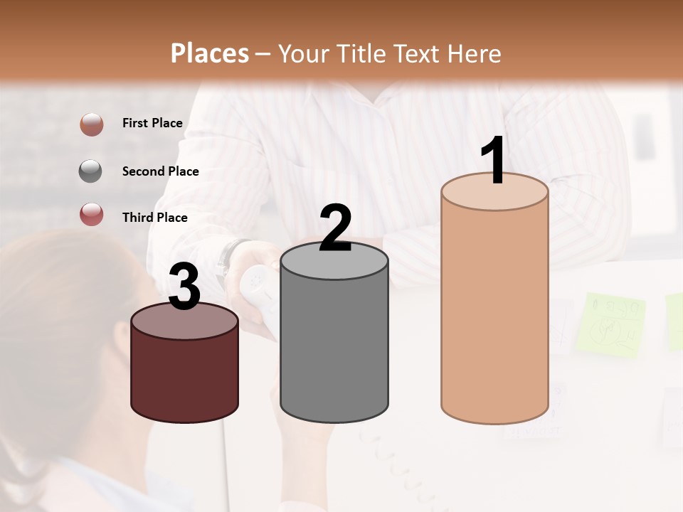 Man Face Office PowerPoint Template