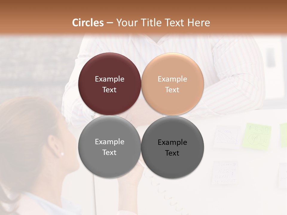 Man Face Office PowerPoint Template