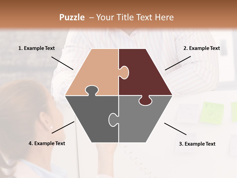 Man Face Office PowerPoint Template
