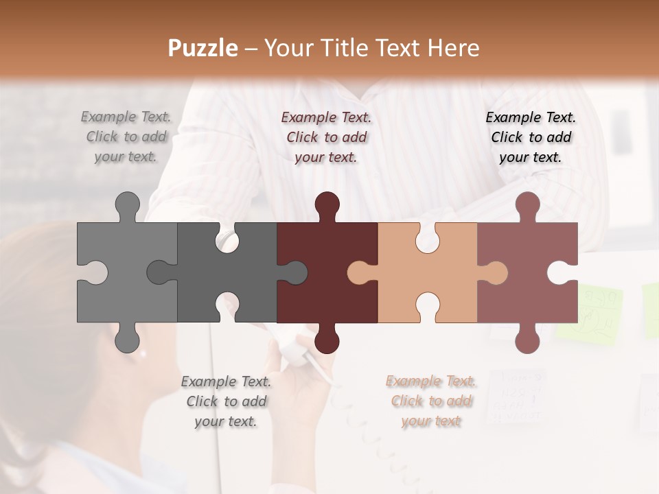 Man Face Office PowerPoint Template