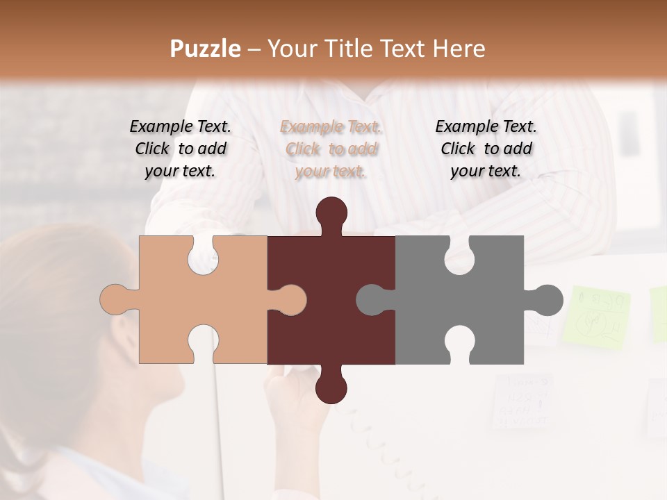 Man Face Office PowerPoint Template