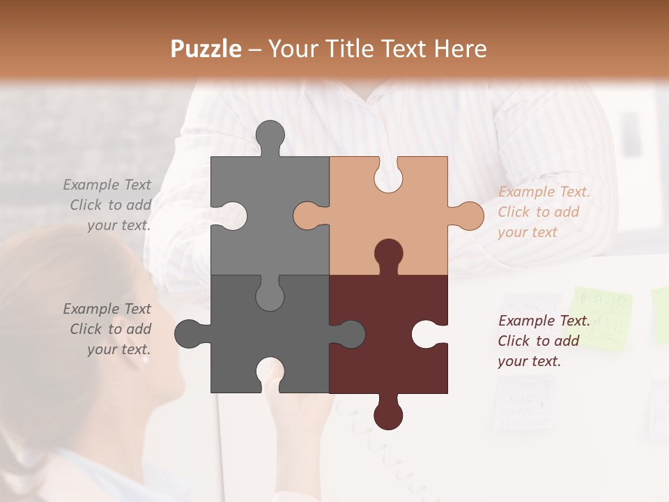 Man Face Office PowerPoint Template